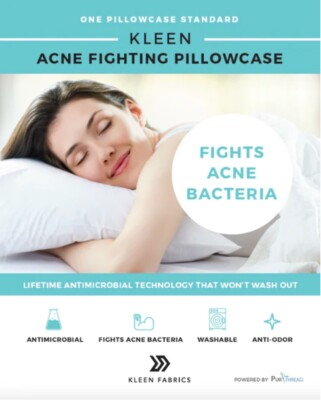 #ad #ad Kleen ACNE Fighting Pillowcase White $29.95