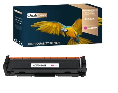 Toner pour HP CF543A Compatible (Magenta) x1 QUALITONER - Photo 1/4