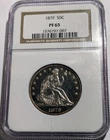 1879 Liberty Seated Silver Half Dollar NGC Certified PR-65 Proof Condition Beaut