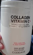 Collagen Vitamin C+ Powder, Unflavored, 9.98 oz (283 g)