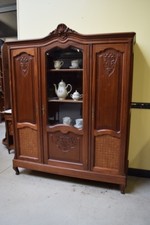 Antike Jugendstil Mahagoni Vitrine/Bücherschrank - traumhaft- Lieferung mögli.  