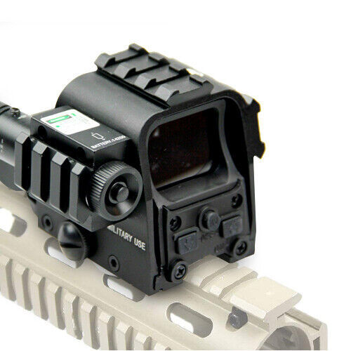 Green/Red Dot Sight Scope 22mm Tactical Rail Shell  with Green Laser and battery - Picture 3 of 8