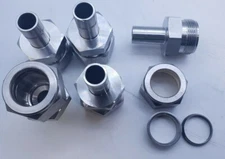 3X Dk-Lok 1/2" Compressionx1/2" OD Tube Adaptor Fitting SWAGELOK part SS-810-R-8