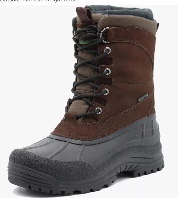 Northikee 100% Waterproof Boot Removable Liner Ice Fishing Warm Insulated Heat