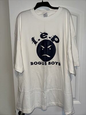 Vintage Y2K Gangsta Rap Hip Hop L.E.P Bogus Boys 4XL White Tall Tee Grail RSVP 
