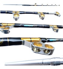 Canna Pesca Drifting Tonno Rosso Big Game Hydras 15/30Lbs Carrucole Pacific Bay