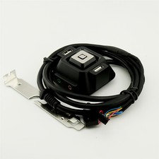 1x Desktop Computer Powers Supply on/off Reset Switch Cable Dual USB 3.5mm Audio