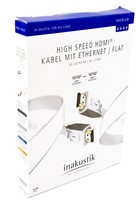 Inakustik High Speed Hdmi Flachkabel Kabel Ethernet Full Hd Uhd 4K 3D 1,5M 263