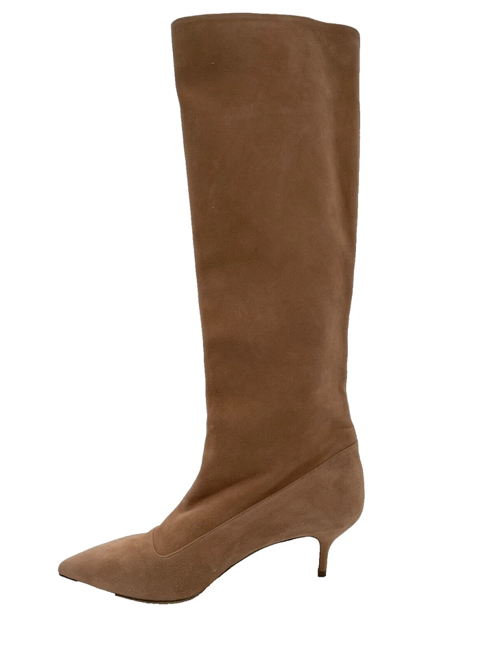 Paul Andrew Women's Designer Pink Suede Knee-High Boots  Size UK 7 - Изображение 2 из 4