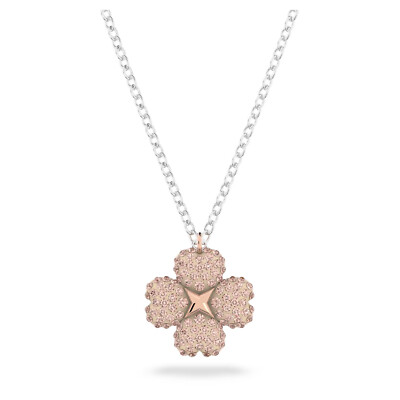 Swarovski Latisha Pendant Flower Necklace, Pink, Mixed metal - 5636488 New