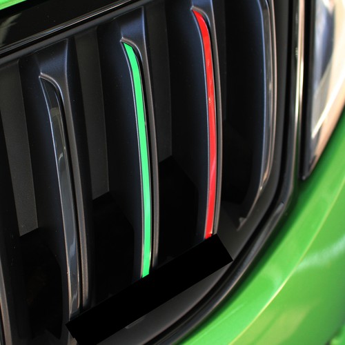 Kühlergrill Stripe Set Skoda Nierenaufkleber Sticker Kühler Gitter - Bild 6 von 6