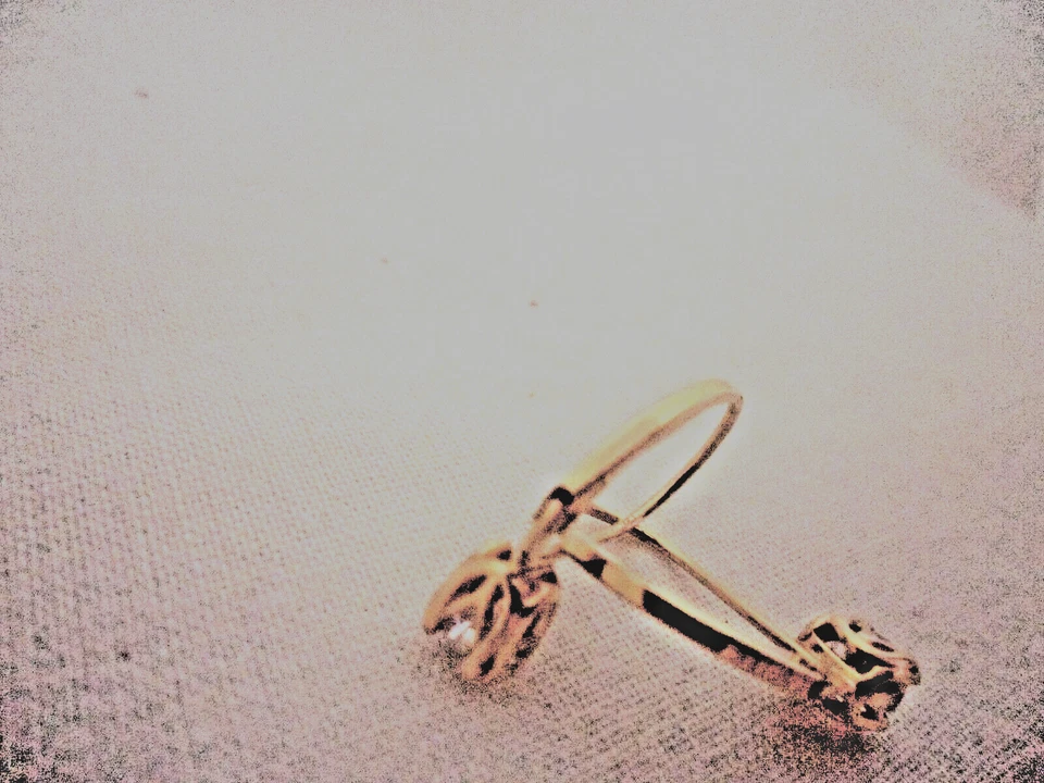 Pendientes redondos de oro amarillo de 14k de 1/2 quilate con palanca de diamantes de afinidad Foto 4 de 4