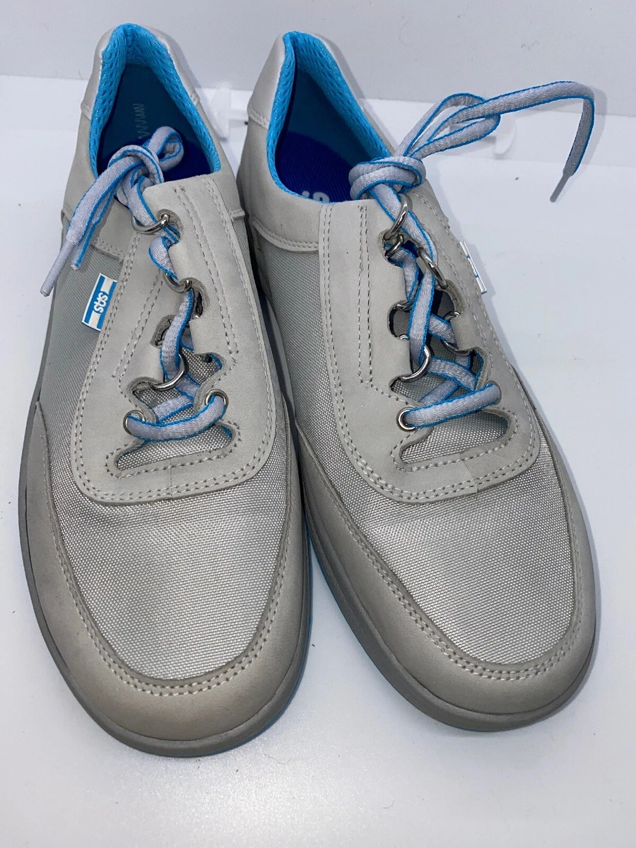 Sas Womens Sporty Grey Tennis Shoes SiZe 7m dm900 Made In USA