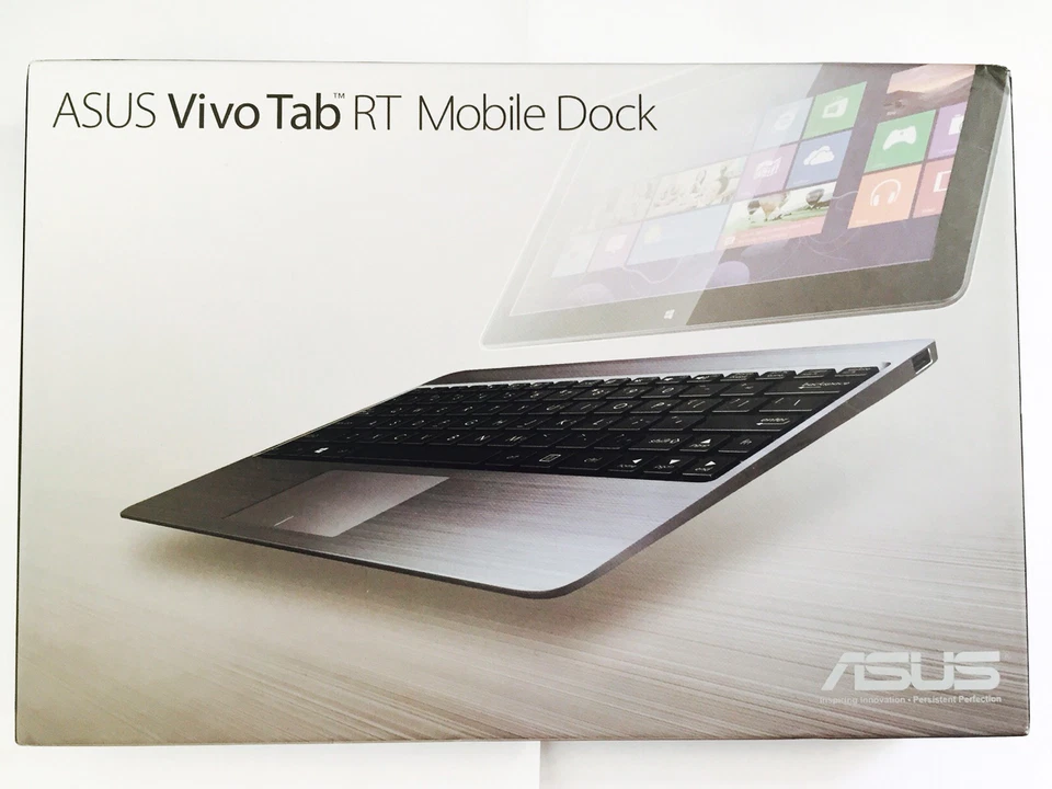 ASUS Vivo Tab RT TF600T Tablet Keyboard Touchpad Charging Dock USB Port New Grey - Image 2 of 4