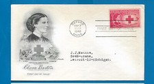 Scott 967 Clara Barton Sep 7, 1948 Artmaster FDC  BOXA