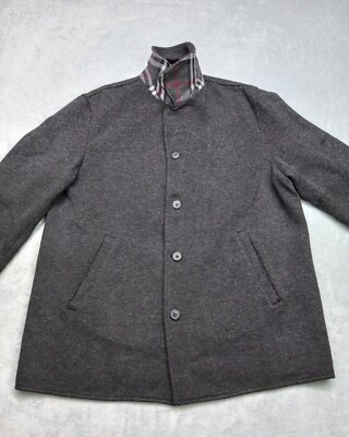 Burberry London Coat Jacket Men's Winter Wool Nova check Lining