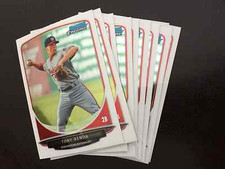 2013 Bowman BCP10 Tony Renda 10 count all chrome lot Washington Nationals