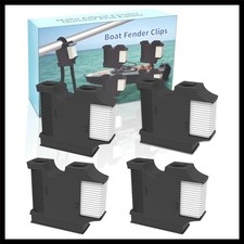 Boat Fender Hanger, Boat Rail and Cleat Fender Clips, Quick Connect and Relea...