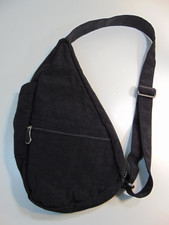 Ameribag Crossbody Sling Bag Black Nylon Healthy Back Bag