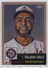 2022 Chrome Platinum Anniversary Rose Gold Refractor 57/75 Nelson Cruz #436 0i1b