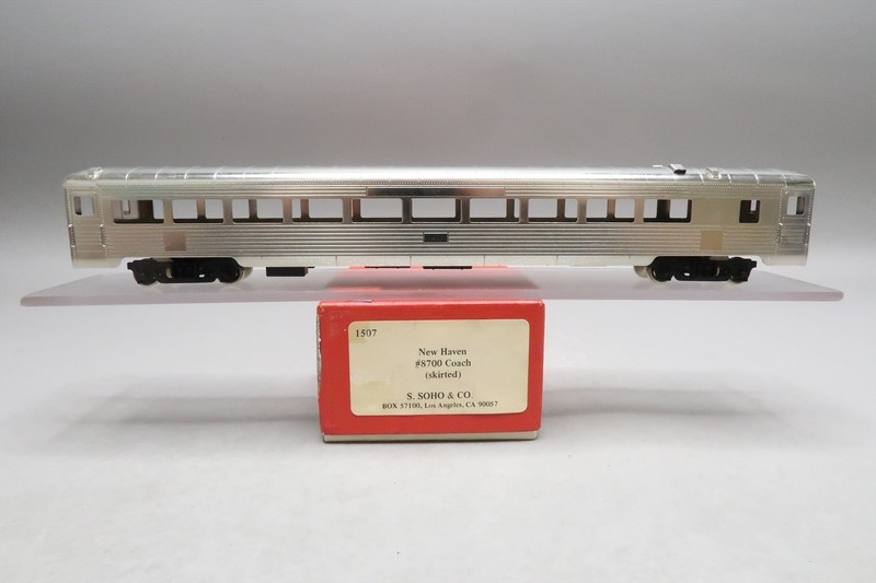 HO BRASS SOHO 1507 NH NEW HAVEN COACH SKIRTED #8700 PLATED KUMATA