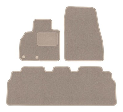 Fußmatten Automatten Velours Beige für Renault Espace 2015- 3-tlg