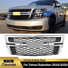 Chrome Front Upper Grille Grill Fit For 2015-2020 Chevrolet Tahoe Suburban Ls Lt