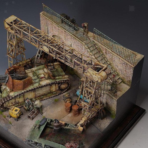 1/35 Building Model Kit Architecture Model Micro Landscape - Picture 7 of 7