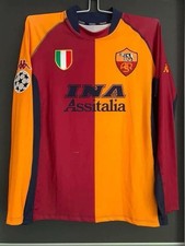 AS Roma Matchworn Match Worn Shirt Trikot Jersey maglia 2001/02