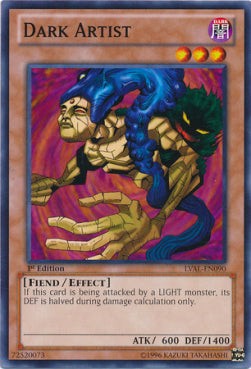 YuGiOh Dark Artist LVAL-EN090 Common Englisch Neu 1st