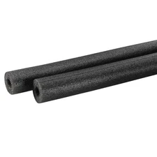 Foam Tube Sponge Protective Sleeve Black 13mm(0.5 Inch) ID, Pack of 2