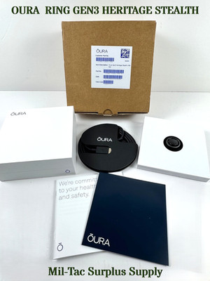 OURA RING GEN3 HERITAGE STEALTH - ASST SIZES- OPEN BOX NEW | eBay