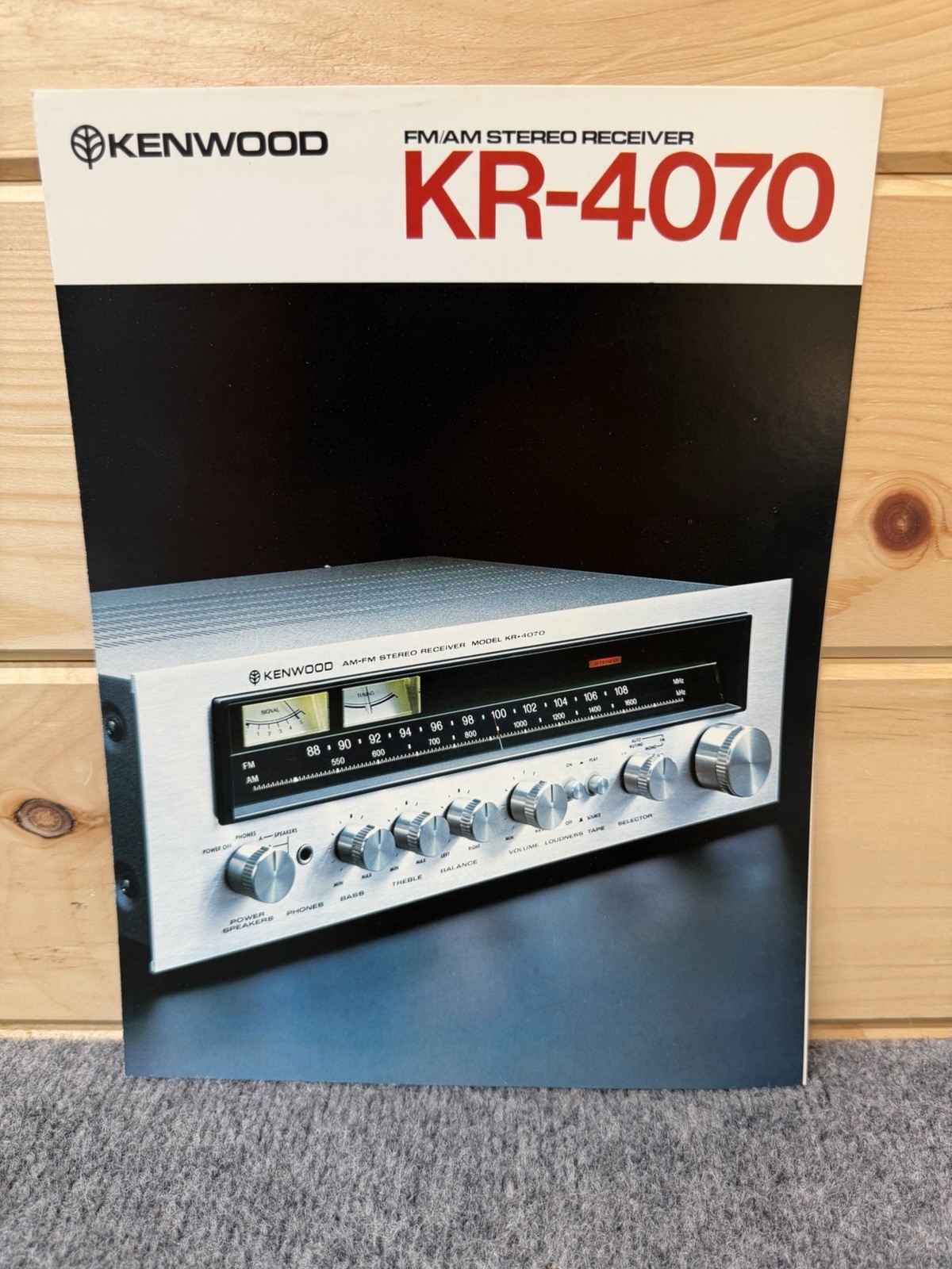 ⭐️ Original Kenwood KR-4070 Stereo Receiver Dealer Sales Brochure ⭐️