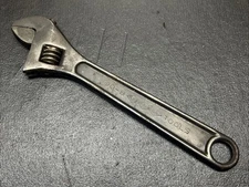 Vintage Utica 90-8, 8" Adjustable Wrench - Triple Diamond Logo