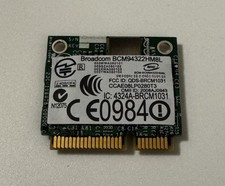 Broadcom BCM94322HM8L Wireless Network Card Mini PCIe Dual Band 300Mbps