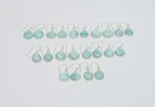 Wholesale 11Pr 925 Sterling Silver Natural Blue Larimar Hook Earring Lot