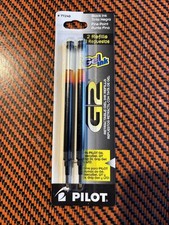 77240 Pilot G2 G6 Q7 Gel Rollerball Pen Refill, Fine 0.7mm, Black Ink New 2 Pack