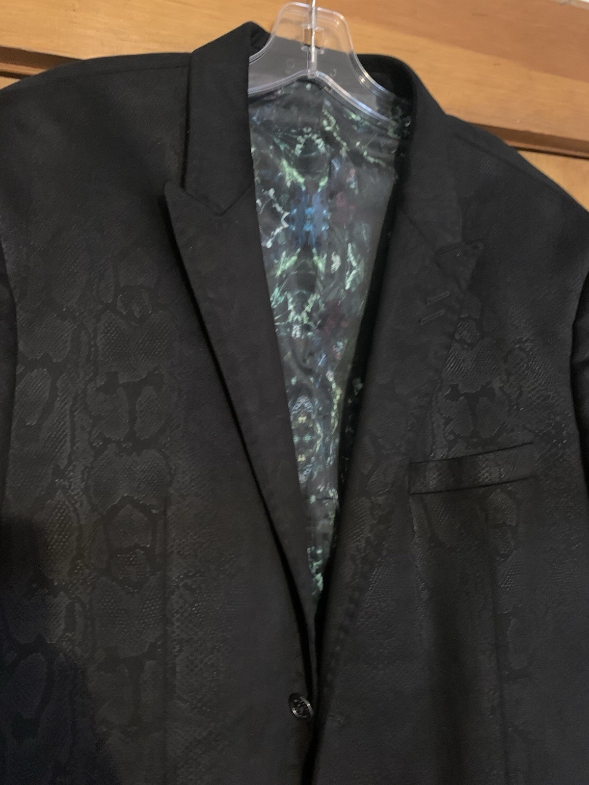 Bogosse Python Blazer Two Button Paisley Snake Pr… - image 2