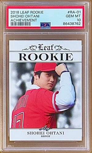 2018 Leaf Rookie Achievement Shohei Ohtani #RA-01 RC PSA 10 GEM MINT