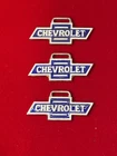 VINTAGE 1960's "CHEVROLET BOW TIE" ENAMELED METAL KEY FOBS (LOT OF 3) NEW/UNUSED
