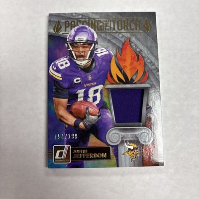2025 Panini Donruss Justin Jefferson/Tai Felton Passing The Torch /199 #PTJ-MIN