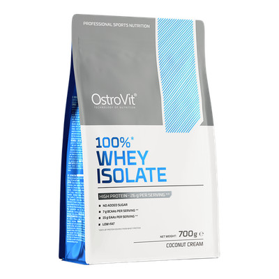OstroVit 100% Whey Protein Isolate 700 g cremige Wildberry - MHD 20.06.2026