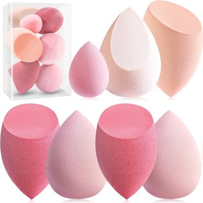 Makeup Sponge Set Foonbe Blender Sponges 7 Pcs for 1 Count (Pack of 7), Pink
