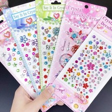 6PCS 3D Gem Diamond Stickers Rhinestone Acrylic Crystal Creative DIY Gifts For G