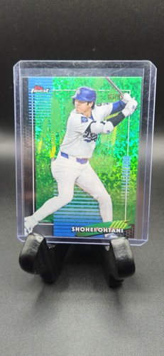 Shohei Ohtani 2026 Topps Finest Green Refractor Serial Numbered /99 LA Dodgers