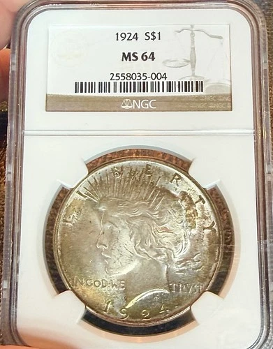 1924 S Peace Dollar NGC MS-64