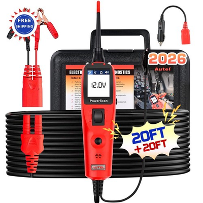 #ad #ad Circuit Tester Automotive Power Probe 20FT Extension Cord Autel PowerScan 12 24V $139.99