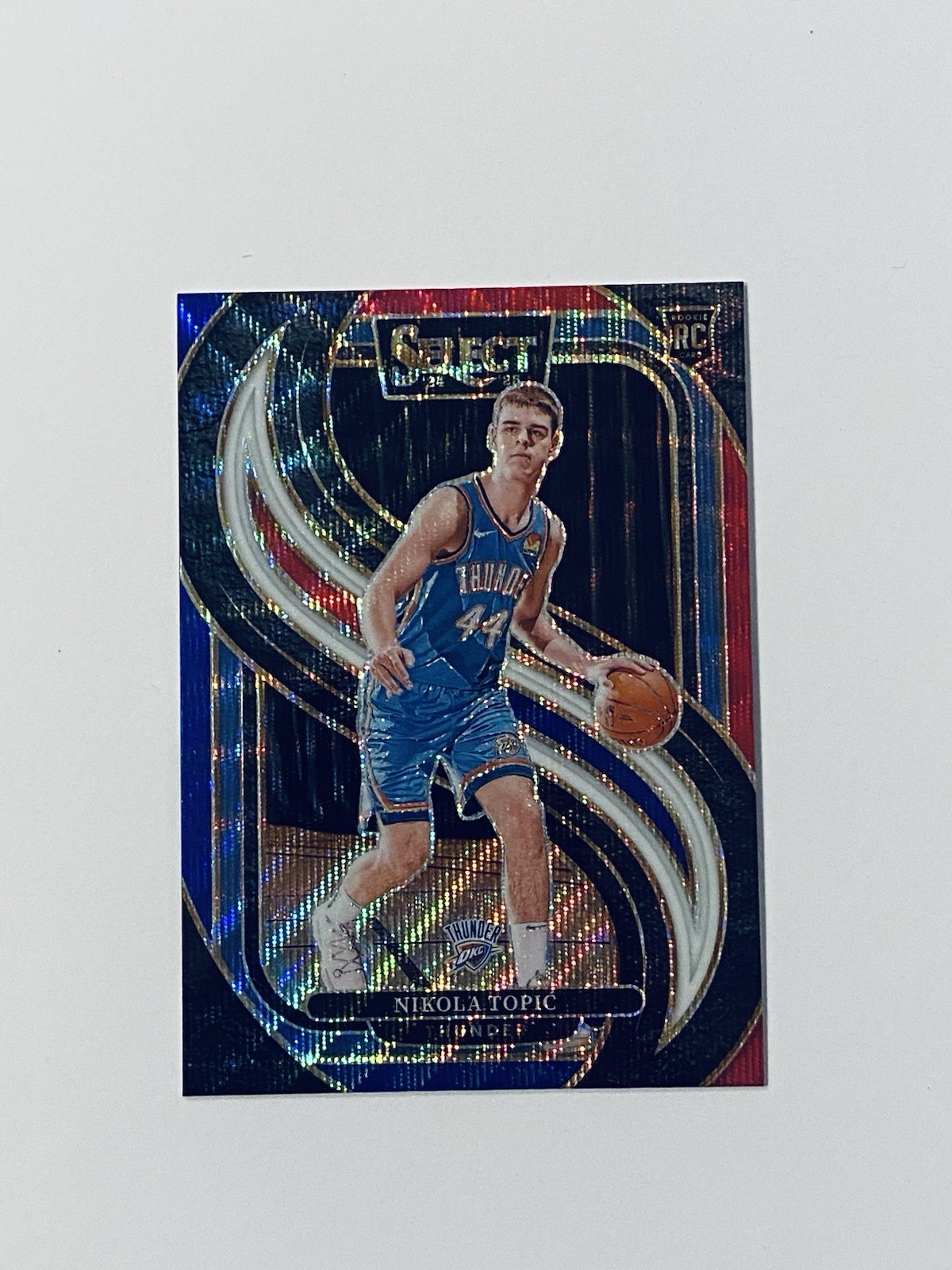 2024-25 Panini Select - Premier Level Nikola Topic #171 Tri-Color Prizm (RC)