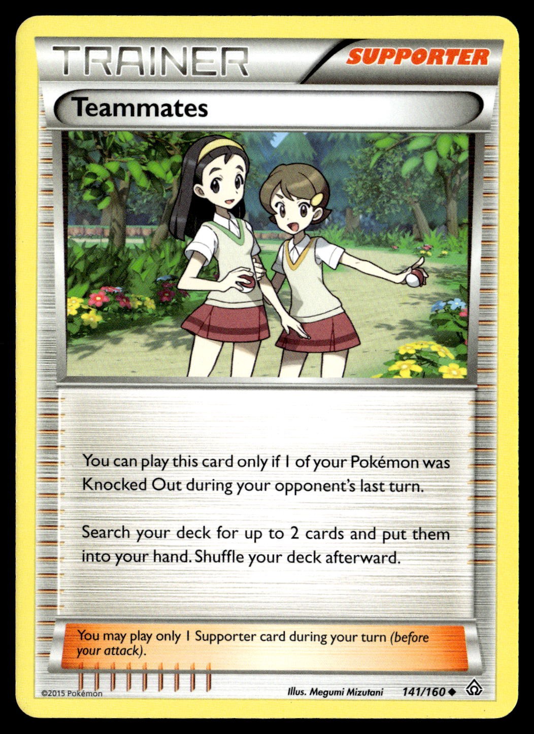 Teammates 141/160 Uncommon Primal Clash Pokemon Lightly Played