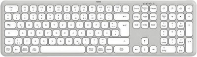 Hama weiß kabellos Multi Device Tastatur Funk/Bluetooth deutsches QWERTZ